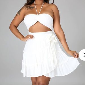 COPY - Smocked Halter Wrap Dress Vici Dolls